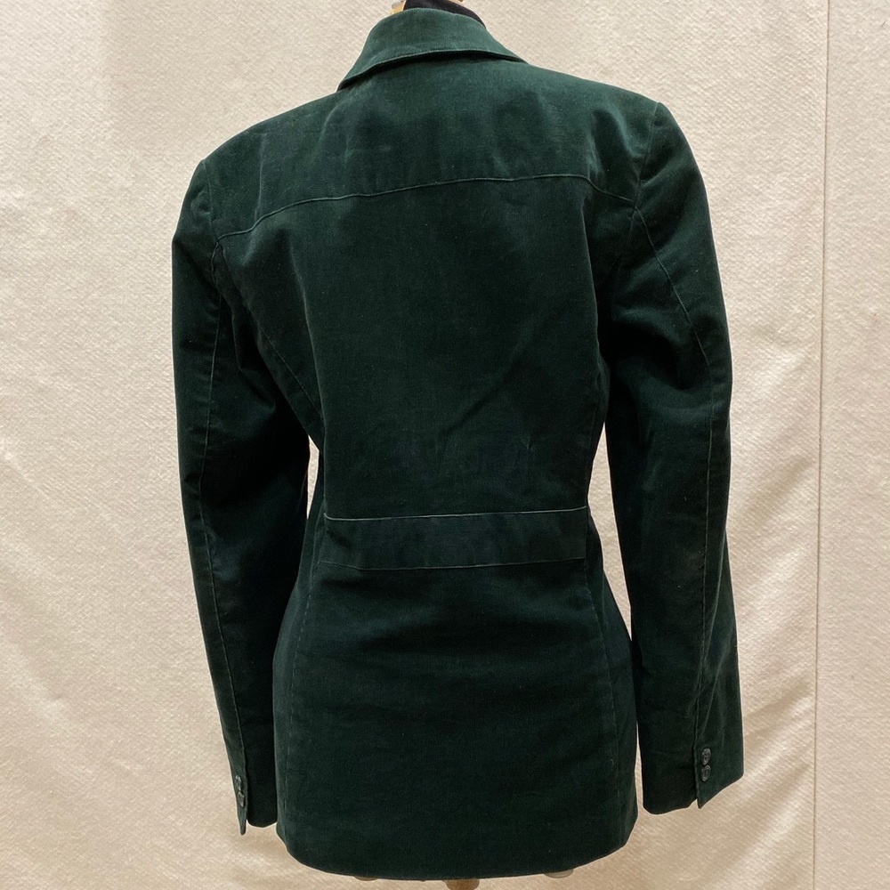 Forest Green Thin Wale Corduroy Blazer. - Picture 3 of 8
